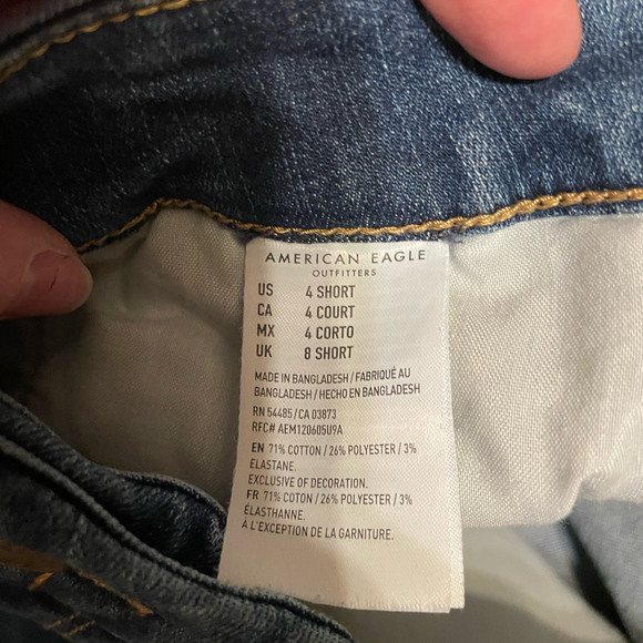 American Eagle Women’s Curvy High Rise Jegging Size 4 Short - Picture 5 of 7